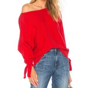 Joie Red Off-Shoulder Sweater